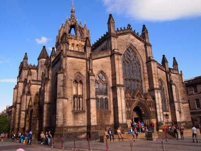 St Giles' Cathedral, also known as the High Kirk of Edinburgh.